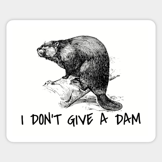 I Don't Give a Dam Sticker by LefTEE Designs